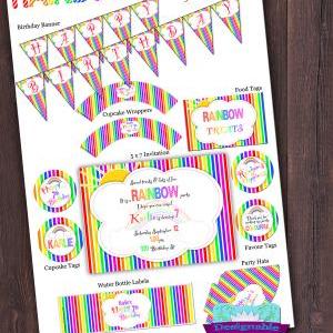 Rainbow Invitation & Party Package